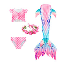 Girls Split Swimsuit Summer 2022 New Kids Foreign Mermaid Tail Swimsuit Girl Princess Swimsuit