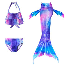 Mermaid costume Man fish tail swimsuit girl princess skirt swimsuit suit girl dress children swimsuit