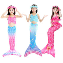 Girls Mermaid Tail Clothing Childrens Bikini Swimsuit Set Princess Dress Baby Split Swimsuit