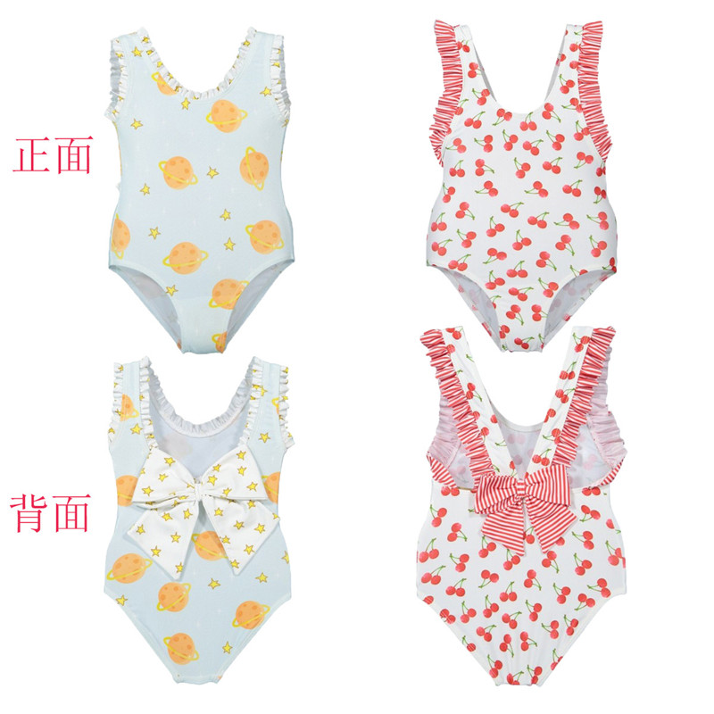 Girls one-piece cute swimsuit princess new Korean children's small, medium and large children's swimsuit girls hot spring baby