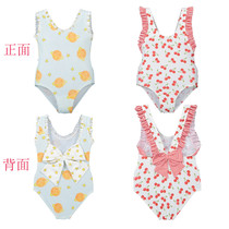 Girls one-piece cute swimsuit Princess New Korean childrens small and medium-sized childrens swimsuit girl hot spring baby