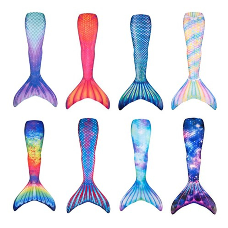 Mermaid swimsuit new girls in the big child big adult princess split skirt schoolboy Mermaid baby tail