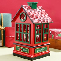 Рождественский крутящийся аксессуар, настольная атмосферная музыкальная шкатулка