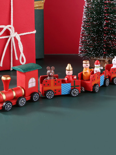 2022 Christmas Eve Christmas Gift Gift Small Train Boys Girls Children Kindergarten Boys Ornament Toys