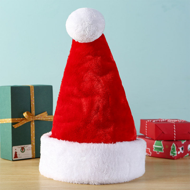 Christmas gifts upscale children's baby red Christmas hat adult male and female child adornment headwear hat