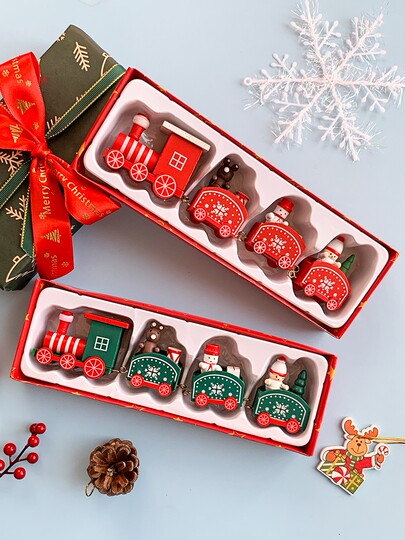 2022 Christmas Eve Christmas Gift Gift Small Train Boys Girls Children Kindergarten Boys Ornament Toys