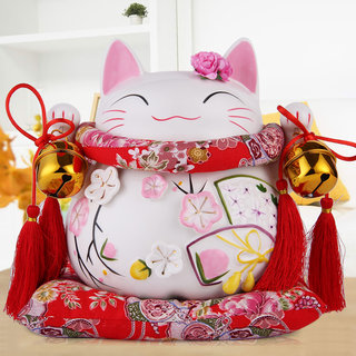Large Ceramic Japanese Lucky Cat Money Box Home Store Opening Creative Gift Housewarming Present