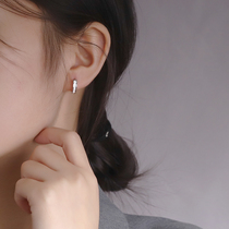 Sterling silver earrings 2021 New Tide earrings Korean temperament small earrings simple cold wind earrings earrings female