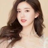 Ожерелье из жемчуга, цепочка до ключиц, легкий роскошный стиль, 2024 года, премиум класс