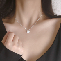 Senior temperament sterling silver necklace 2021 new female tide ins cold wind light luxury niche design sense choker