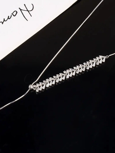 Ожерелье из стерлингового серебра 925 пробы с цирконом, роскошное роскошное ожерелье с кисточками для женщин, регулируемая мода