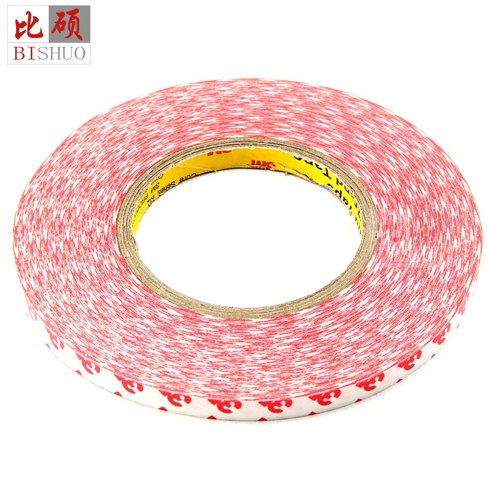 3M double-sided tape, 9mm wide, 50 meters long, high-viscosity double-sided tape, double-sided tape, paper double-sided tape