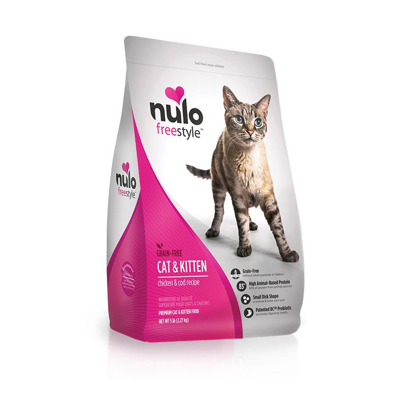 Nulo Free Nature High Protein Grain-Free All-Stage Cat Food for Kittens and Adult Cats Low-Allergy Imported Chicken 5.44kg