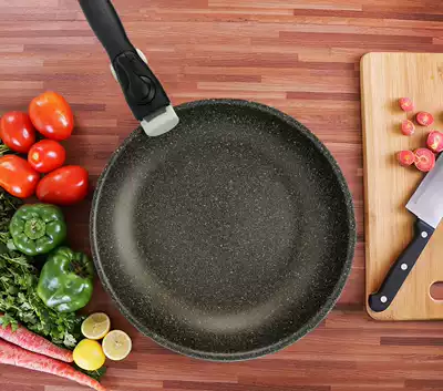 Honghui non-stick pot cooking, less oil fume, detachable handle pancake steak fried egg induction cooker for gas stove