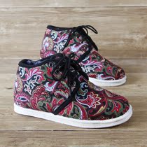 Melly bottom cloth sole womens shoes lace Womens Student shoes winter warm plus velvet high cotton cotton shoes