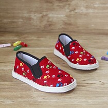 Breathable childrens cloth shoes boys and girls childrens young childrens non-slip single shoes primary school childrens shoes