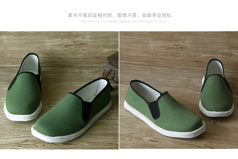 Giày quân đội màu xanh lá cây dành cho nam