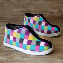 New ladies fashion Winter velvet womens shoes lazy foot single beam old Beijing lasagna cotton shoes