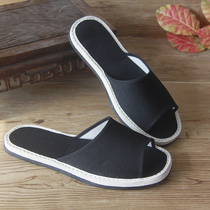Old Beijing cloth shoes thousand layer bottom cloth slippers for men and women with flat non-slip wear-resistant black floor tow
