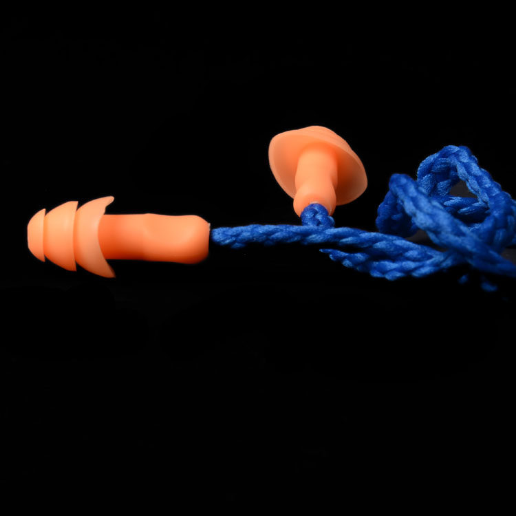 Earplug silencer Sound insulation anti-dry disposable silicone resin anti-noise S sleep anti-shock noise Industrial extension line insulation