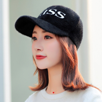 Autumn and winter caps female youth caps Korean tide wool baseball caps morning running hats autumn and winter leisure empty top cotton caps