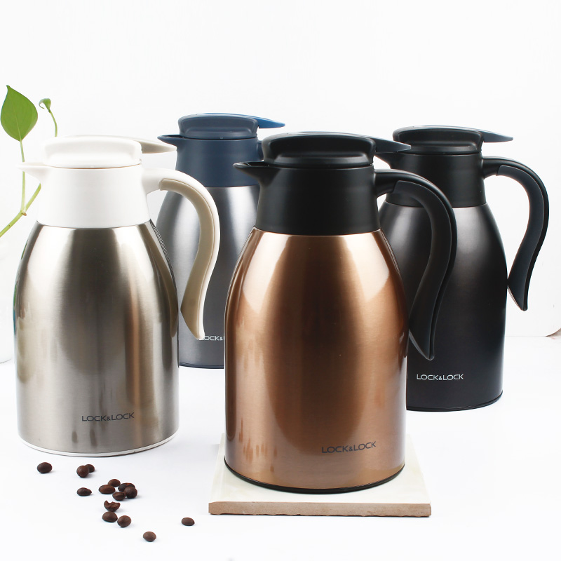 Lock and lock, fun insulation pot, home office kettle, large-capacity stainless steel teapot, cold storage 2 2L