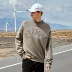 Tuoluzhe plus áo len cashmere cổ tròn nam 2019 mới tinh khiết cotton dày bảo hiểm xu hướng thêu áo khoác nam ấm áp - Áo len