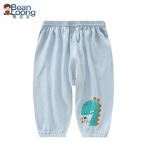 Han Bean Dragon Baby Anti-mosquito Pants Summer Men And Women Baby Thin Pants Breathable Air Conditioning Pants Children Outside Wearing Sunscreen Pants