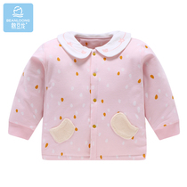 Bean dragon baby warm coat baby cotton autumn winter foreign style long sleeve men and women children cotton winter thick coat