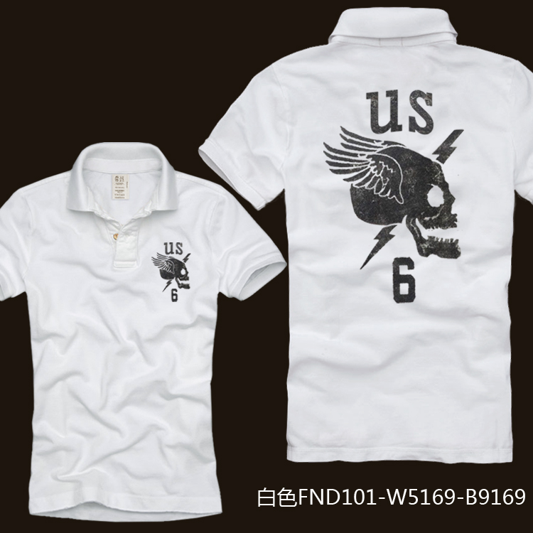 Mùa hè 2019 mới af nam áo thun ngắn tay ve áo POLO áo sơ mi Paul size lớn màu rắn Anh quần áo nam giản dị - Polo áo phông nam có cổ