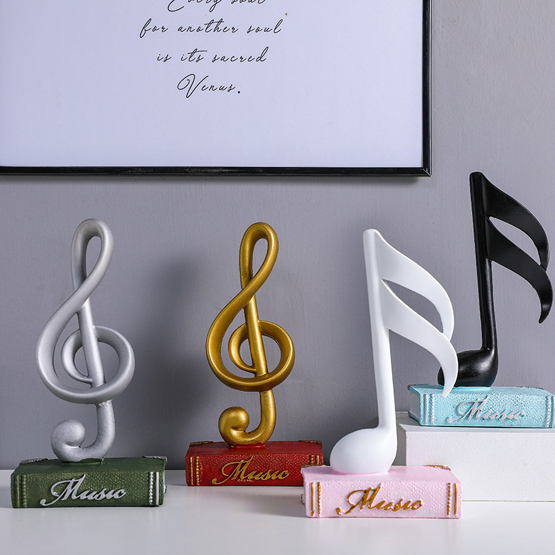 Creative Minimalist Notes Piano Pendulum Pieces Nordic Home Living Room Tabletop Decorations Piano Room Furnishing Light Lavish Gifts
