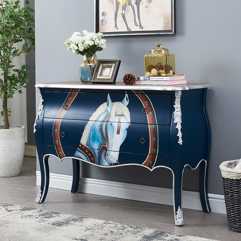 American Bucket Cabinet Containing Cabinet Color Painted Five Bucket Cabinet Decoration Cabinet Minimalist Approx. Light Lavish Dining Cabinet Solid Wood Lockers