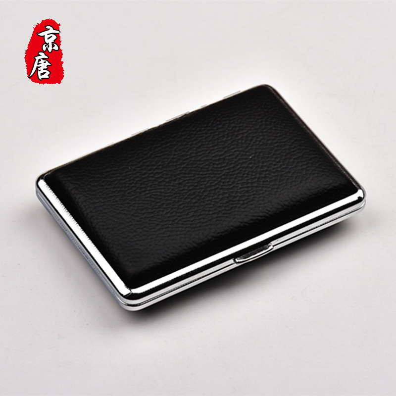Double gun real cowhide cigarette case clip feels soft and texture good 146820 to 2468 sticks