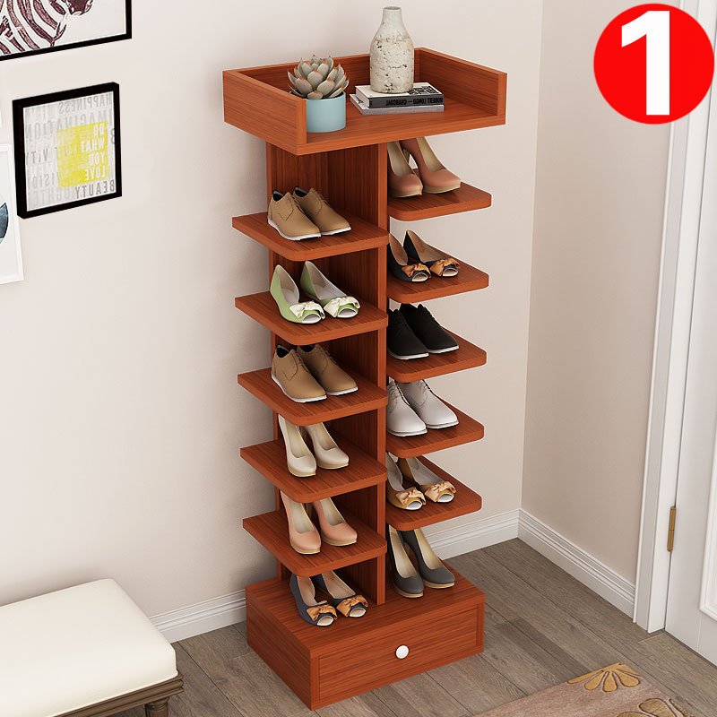 Simple entrance door shoe rack Home Multi-level Economy Type Shoe cabinet doorway Dust-proof containing Divine Instrumental Province Space Small Shoe Shelf