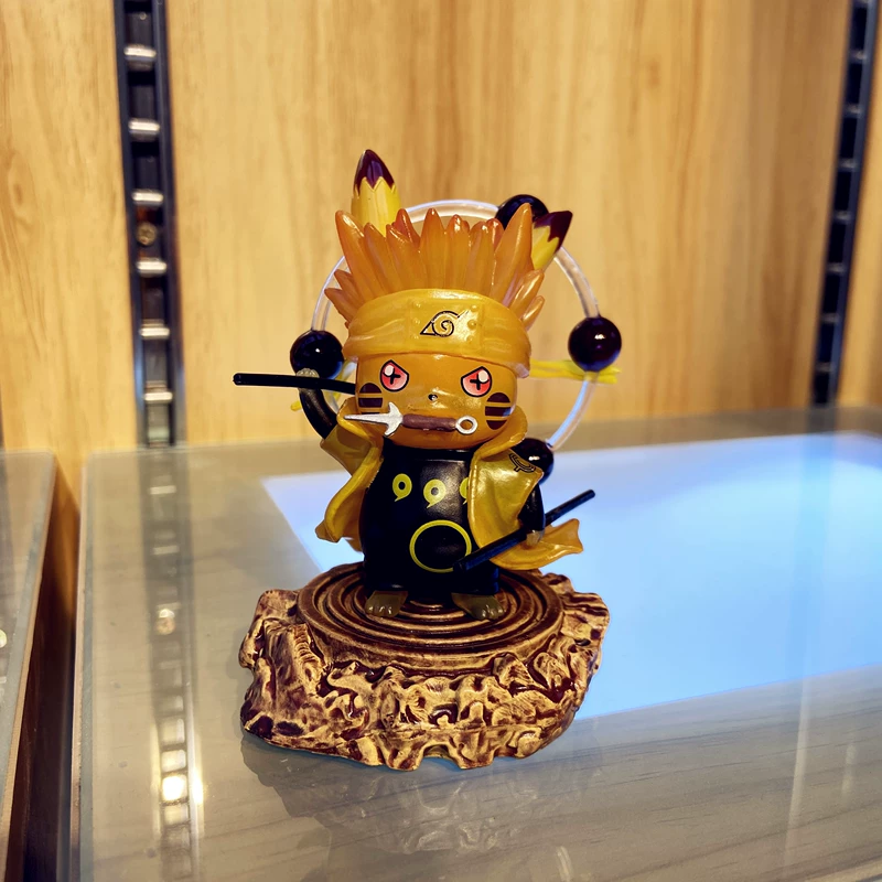 Naruto cos Pikachu Six Ways Naruto Uchiha với đất trang trí mô hình ô tô bằng tay món quà sinh nhật - Capsule Đồ chơi / Búp bê / BJD / Đồ chơi binh sĩ