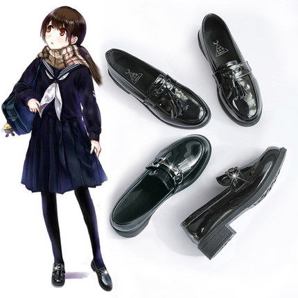 ins小皮鞋女学生韩版百搭软妹2018新款秋季复