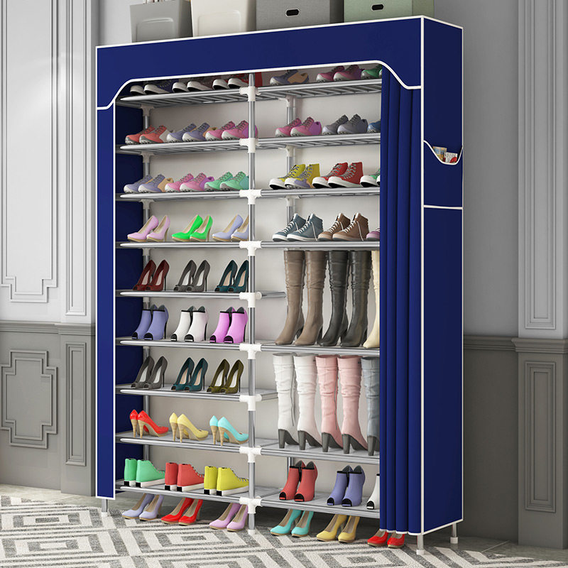 Simple shoe cabinet home dust-proof containing deviner multilayer indoor good-looking economic-type shoe rack Sub-door large capacity