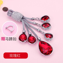 Suitable for BMW Benz Audi Volkswagen Buick Key Chain Woman Crystal Diamond Handling Circle