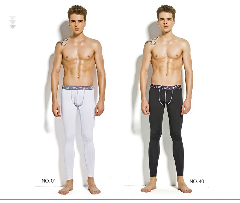 ZOD Nam dài Johns Skinny Thin Leggings Quần ấm Quần Slim Line Quần lót Quần lót Thu / Đông Leggings - Quần nóng lên