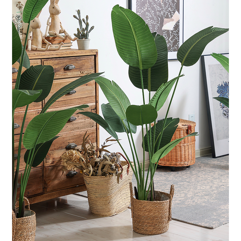 Simulated green plants landscape potted large traveler banana banana tree indoor living room floor fake green plant decorative tree