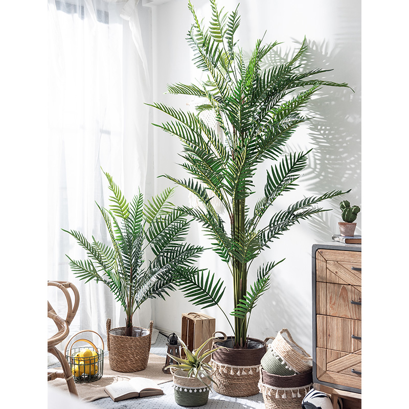 Sentai Nordic Simulation Plant Decoration Large Landing Fake Green Planting Potted Plant Pendulum scattered tail sunflower Banana Landing Tree