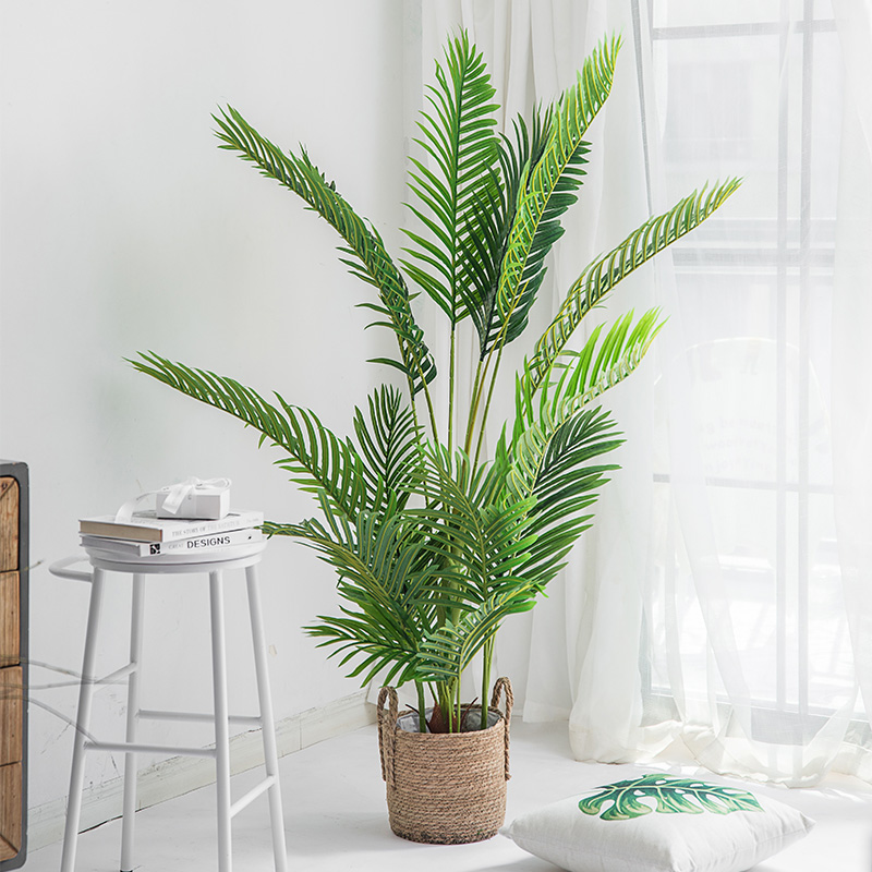 Simulation Phoenix sunflower loose tail sunflower Nordic wind decoration living-room floor large potted indoor bonsai swinging piece fake green plant