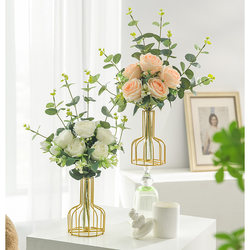 Artificial Flowers, Fake Flowers, Indoor Peony Floral Arrangements, Living Room Artificial Flowers, Plastic Decorative Flowers, Dining Table Flower Decorations