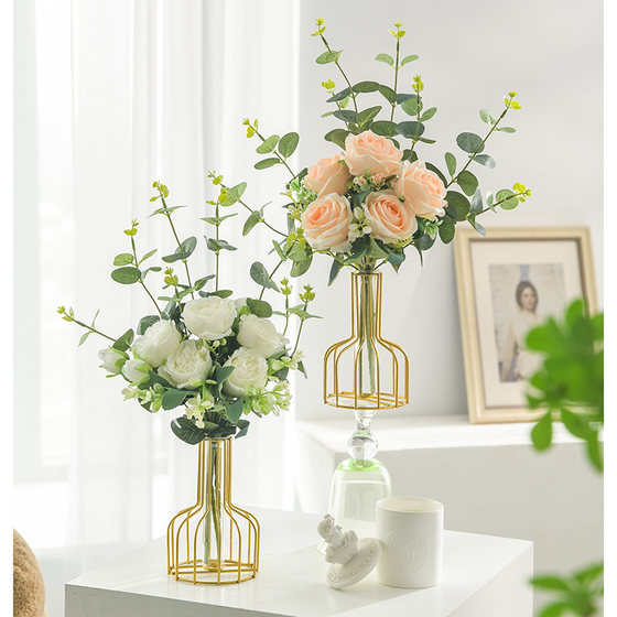 Artificial flowers, artificial flower arrangements, living room decoration, flower arrangements