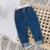 Nam và nữ Quần jeans Hàn Quốc mùa đông 2018 xuân hè mới phiên bản Hàn Quốc của trẻ em thủy triều và trẻ em cộng với quần nhung Quần jean