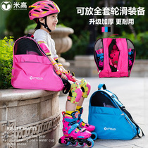 Michael Childrens Roulette Skate Collects Backpack Mens Ski Skating Backpack for Adult Dry Skies Backpack