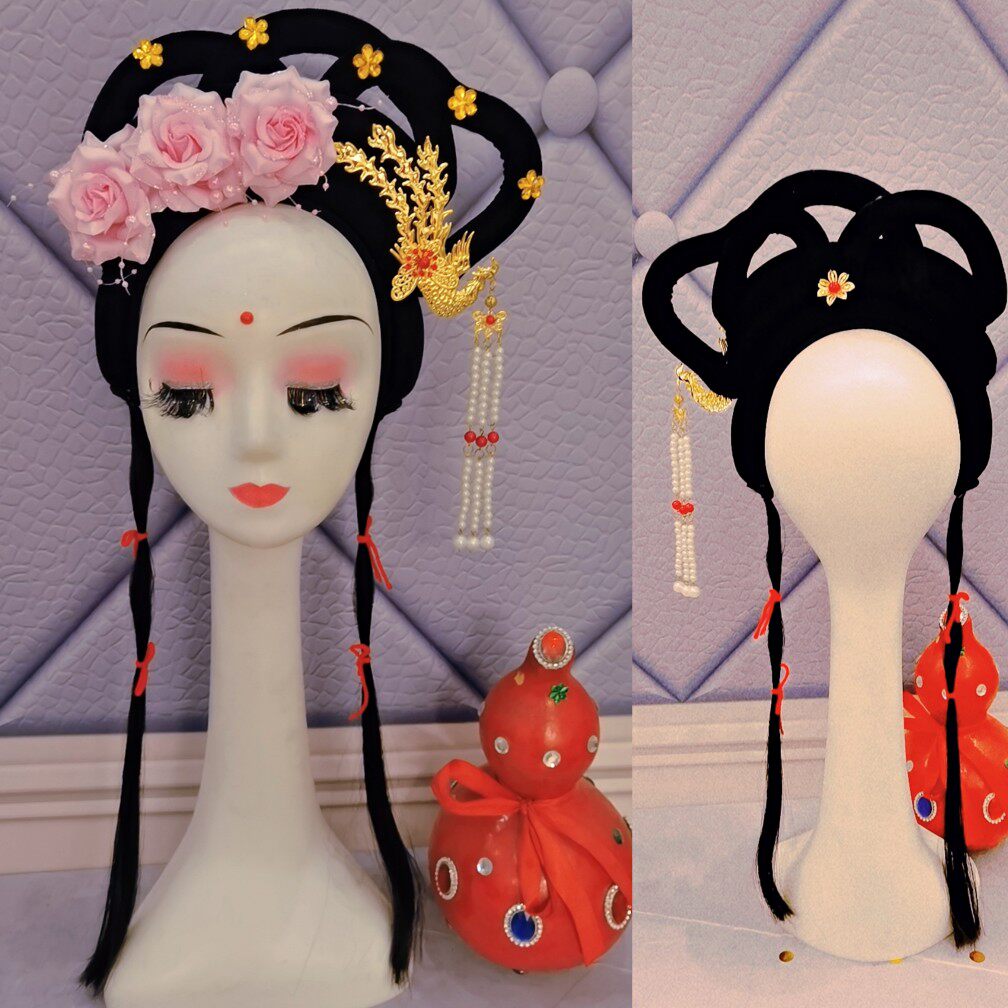 Huangmei Opera Headdress Ancient Costume Fairy Dance Headdress Ancient Miss Headdress Drama Headdress Chang'e Headdress