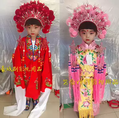 Drama supplies Drama hat Children's Chinese limelight headdress New national tide headdress Seven-star phoenix crown Children's national tide phoenix crown Xia headdress