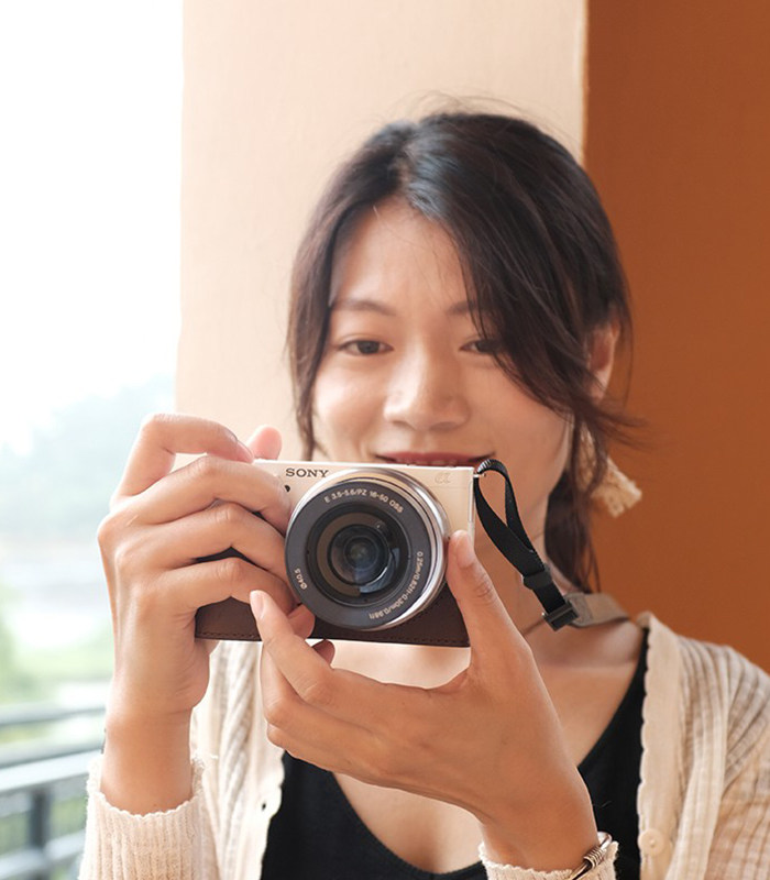 JX Original Sony ZVE10 Camera Bag Leather Sheath Protective Sheath Micromonocular Camera Genuine Leather Cow Leather Accessories Camera Cover