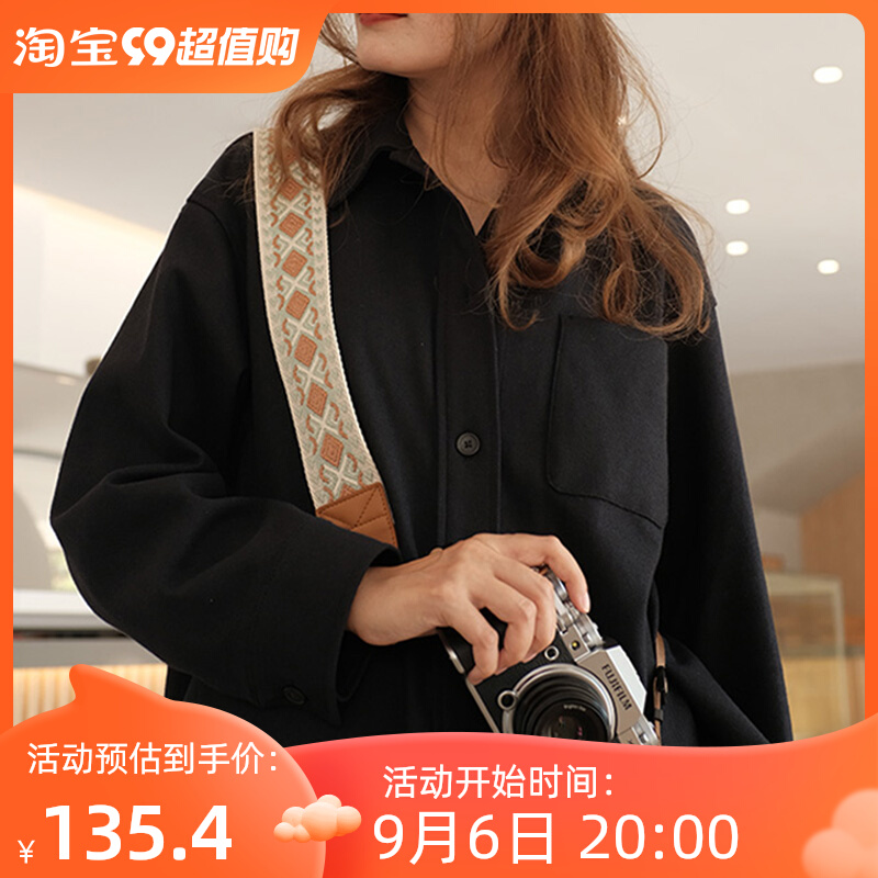 JX Canon R6 camera braces xt4xt5 camera with hanging neck Fuji hanging strap shoulder strap skew satchel xs20-Taobao